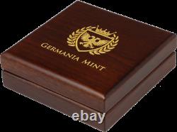 Germania 2020 Bu 5 Mark 1 Oz Pure Gold. 9999 Round Coin Box And Coa