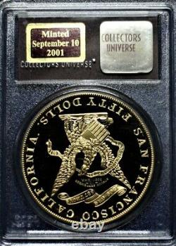 Gold 1855 Kellogg $50 Commemorative Restrike SS Central America PCGS Gem Proof