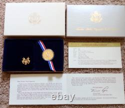 Gold Coin 1984 Olympic Commemorative $10 Gold Eagle Coin COA/OGP/WP