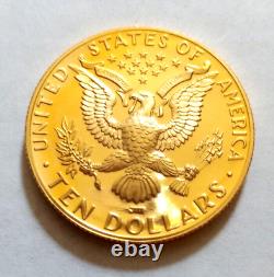 Gold Coin 1984 Olympic Commemorative $10 Gold Eagle Coin COA/OGP/WP