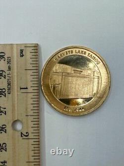 Harveys Lake Tahoe Commemorative Coin 80th Anniversary Est 1944 Gold Edition