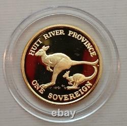 Hutt River Province 1986 Statue of Liberty Centennial One Sovereign GOLD, KMX#20
