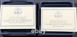 Jamestown Proof 2007-W $5 Gold 400th Aniversary Set with 2007-P Silver $1