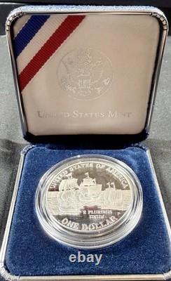 Jamestown Proof 2007-W $5 Gold 400th Aniversary Set with 2007-P Silver $1