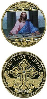 Jesus At The Last Supper Colossal Commemorative Coin Value $139.95