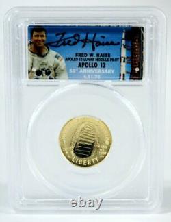 LOW POPULATION 2019 Gold $5 Coin Launch Ceremony Signed by Apollo 13 Fred Haise