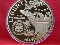 Liberty Head Double Eagle Colossal Commemorative Coin Layered in 24k Gold