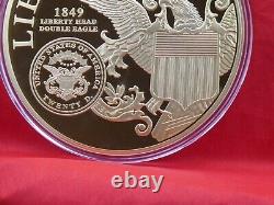 Liberty Head Double Eagle Colossal Commemorative Coin Layered in 24k Gold