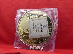 Liberty Head Double Eagle Colossal Commemorative Coin Layered in 24k Gold