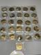 Lot Of 28 American Mint Colossal 2.75 Proof Coins 1 Missing Coa Gold Plated