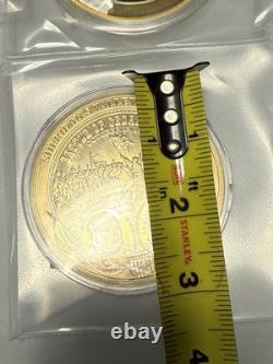 Lot Of 28 American Mint Colossal 2.75 Proof Coins 1 Missing COA Gold Plated