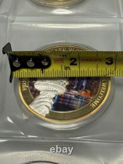 Lot Of 28 American Mint Colossal 2.75 Proof Coins 1 Missing COA Gold Plated