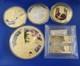 Lot Of Commemorative Coin Withcoa American Mint 24k Gold Layered Bs10003