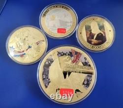 Lot Of Commemorative Coin withCOA AMERICAN Mint 24k Gold Layered BS10003 Lot Of Commemorative Coin withCOA AMERICAN Mint 24k Gold Layered BS10003