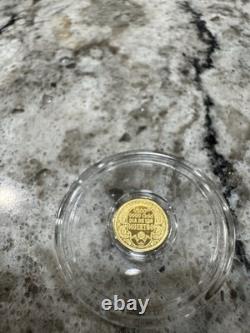 Lot of 10.999 fine gold 1/200 oz each sealed in capsule