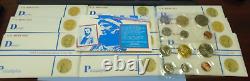 Lot of Nine (9) 1985 P & D Uncirculated Commemorative Coin U. S. Mint Sets