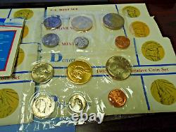 Lot of Nine (9) 1985 P & D Uncirculated Commemorative Coin U. S. Mint Sets