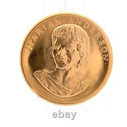 Marian Anderson US Mint 1/2oz Gold 90% 4th 1983 Commemorative Arts Medal 1980