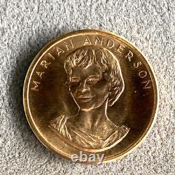 Marian Anderson US Mint 1/2oz Gold 90% 4th 1983 Commemorative Arts Medal 1980
