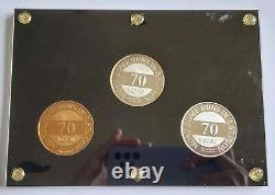 Mark McGwire Home Run Record Numbered Set Pure Silver 24 KT Gold Coins Medals