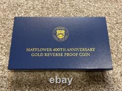 Mayflower 400th Anniversary Gold Reverse Proof Coin