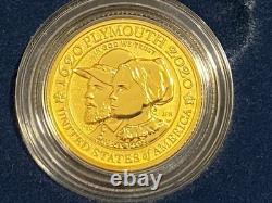 Mayflower 400th Anniversary Gold Reverse Proof Coin