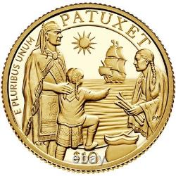 Mayflower 400th Anniversary Gold Reverse Proof Coin