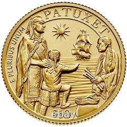 Mayflower 400th Anniversary Gold Reverse Proof Coin