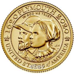 Mayflower 400th Anniversary Gold Reverse Proof Coin