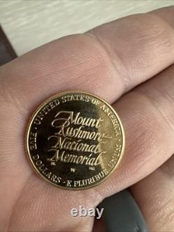 Mount Rushmore Anniversary Commemorative 1991 W Uncirculated Gold $5