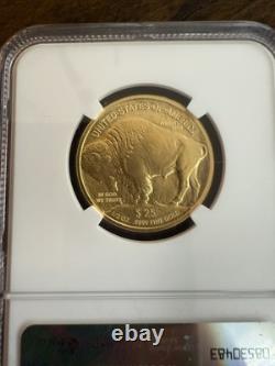 NGC MS70 Gold 2008 W BUFFALO $25 1/2 Oz. 9999 Fine Gold Coin