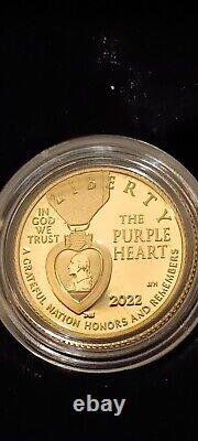 National Purple Heart Hall of Honor 2022 Three-Coin Proof Set Only 5,000 Made