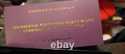 National Purple Heart Hall of Honor 2022 Three-Coin Proof Set Only 5,000 Made