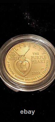 National Purple Heart Hall of Honor 2022 Three-Coin Proof Set Only 5,000 Made