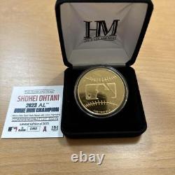 New Angels Shohei Ohtani 2023 AL HR King Commemorative Gold Coin Rare