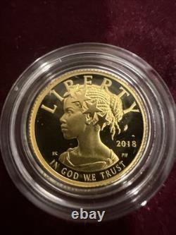 One 2018 1/10 American Liberty In Commemorative Box. Mintage 150,000