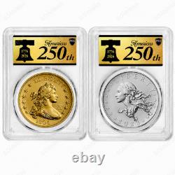 PRESALE 2026 1804 Silver Dollar Gold Coin Draped Bust & Medal Set PCGS 70 FS