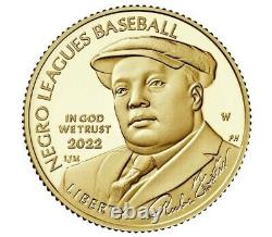 PRESALE Negro Leagues Baseball 2022 Proof Five-Dollar Gold Coin