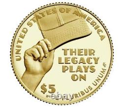 PRESALE Negro Leagues Baseball 2022 Proof Five-Dollar Gold Coin