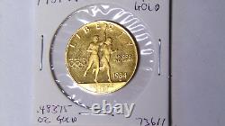 Proof 1984-W $10 Gold Olympic Coin 0.48375 oz of Gold Los Angeles Olympiad