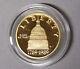 Proof 1989-w Bicentennial Of Congress $5 Gold Commemorative 0.24187 Oz Gold