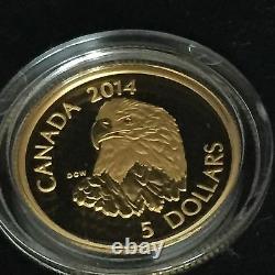 Pure Gold and Platinum Coins Bald Eagle Mintage 3,000 (2014)