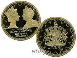 Queen Elizabeth II 90 Birthday Commemorative Coin Proof Value $199.95