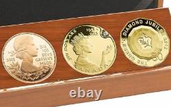 Queens Diamond Jubilee 3 Coin Gold Set