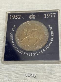 RARE 1977 Queen Elizabeth II Silver Jubilee Crown Coin DG. REG FD
