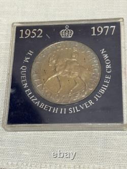 RARE 1977 Queen Elizabeth II Silver Jubilee Crown Coin DG. REG FD