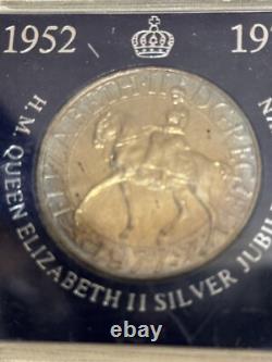 RARE 1977 Queen Elizabeth II Silver Jubilee Crown Coin DG. REG FD