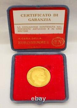 ROBERT FRANCIS KENNEDY Gold Coin by AFFER Italy 10 Grams ASSASINATION 1968 RFK