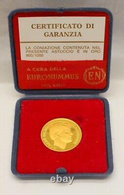 ROBERT FRANCIS KENNEDY Gold Coin by AFFER Italy 10 Grams ASSASINATION 1968 RFK