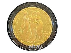 Rare Three Graces 2 Ounce Gold Great Engravers Royal Mint Proof Coin, In Hand
